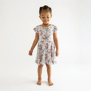 Posh Peanut Pointelle Ruffled Twirl Etta Dress